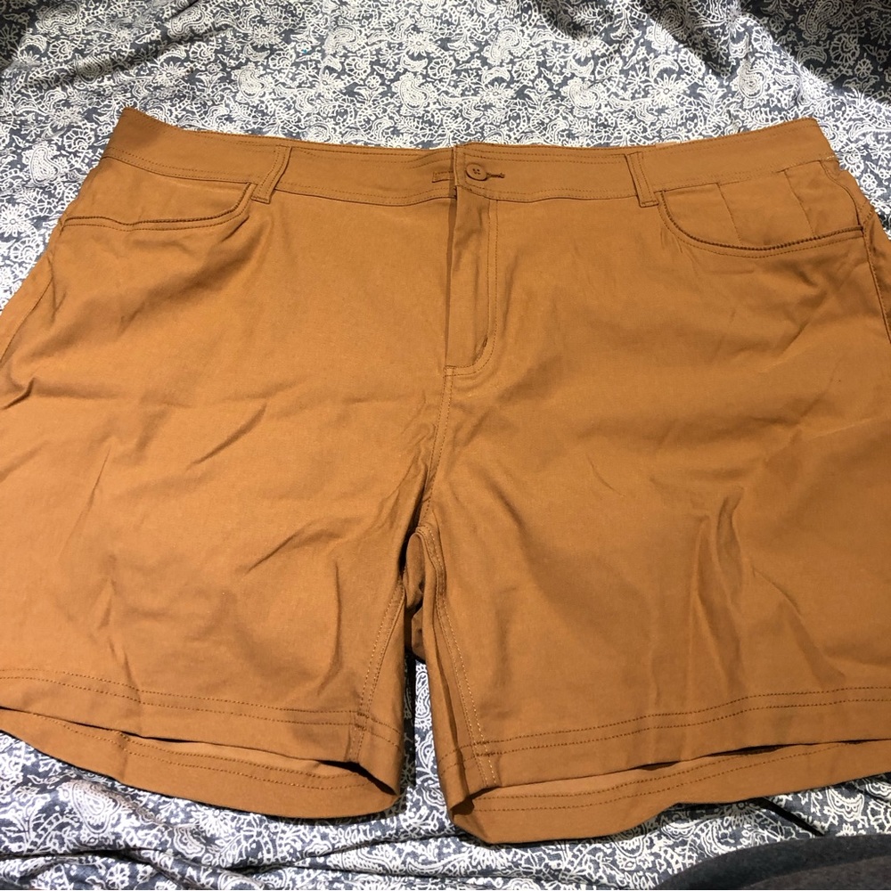 NWT Prana Women's Rust Brown Stretch Shorts